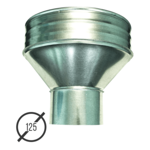 Воронка водосборная диаметр 125 мм оцинкованная стальная 0,5 мм от VseVodostoki.ru